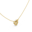 Heart Cut Solitaire Pendant with Center Lab Grown Diamond - View 4