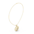 Floral Round Moissanite Diamond Pendant For Women - View 7