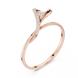Nature Inspired Lab Grown Diamond Promise Ring For Women - View 3