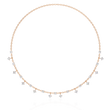 Princess Shape Round Lab Grown Diamond Choker Necklace - View 2