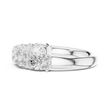 Timeless Round Lab Diamond Half Eternity Wedding Band - View 9