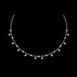 Princess Shape Round Moissanite Diamond Choker Necklace