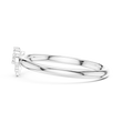 Modern Round Lab Diamond Cluster Delicate Ring - View 10