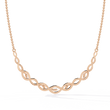 Twisted Infinity Bar Lab Grown Diamond Pave Necklace - View 9
