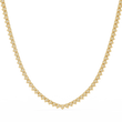 Round Cut Lab Grown Diamond V Shape Tennis Necklace - View 10