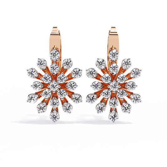 Sparkling Round Cut Moissanite Diamond Studs For Thoughtful Ethical Gift She’ll Love It - View 2