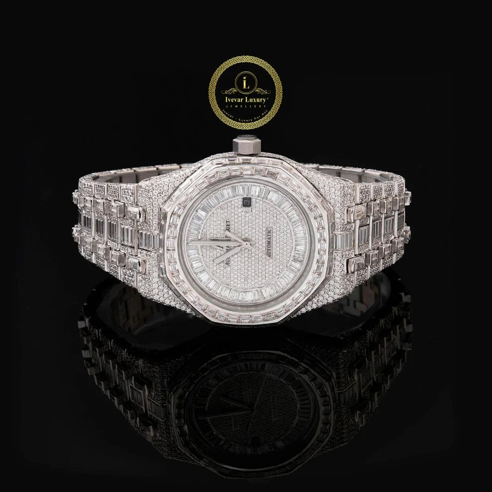 Diamond-Inspired Statement Watch For Men's And Rose Gold Classic Set For Women - View 2