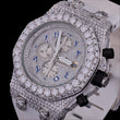 Diamond Monarch Collection Full Pavé Luxury Chronograph Watch And Signature Moissanite Diamond Eyewear Set - View 3