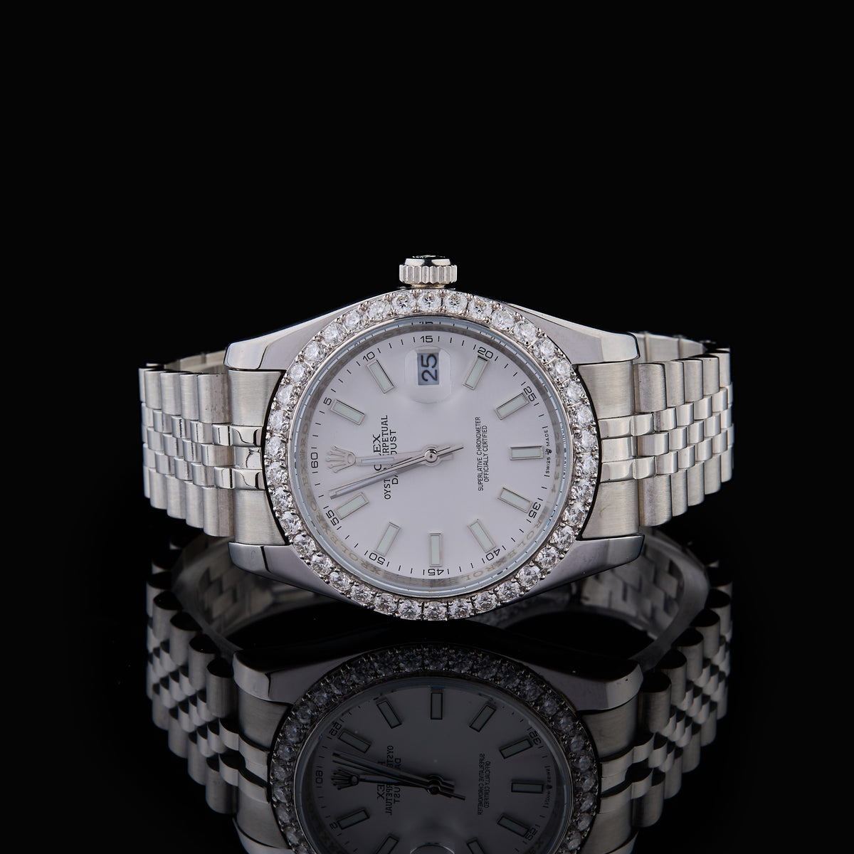 Diamond Prestige Timepiece Collection Luxury Inspired Watch Duo - View 6