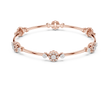Floral Round Moissanite Diamond Openable Bangle Flower Cluster Bracelets for Women - View 8