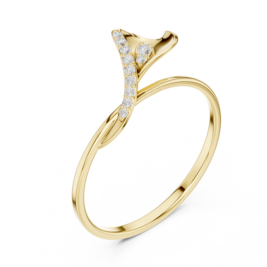 Nature Inspired Moissanite Promise Ring For Women - View 2