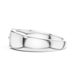 Round Cut Moissanite Diamond Men's Equestrian Openwork Link Wedding Band - View 12