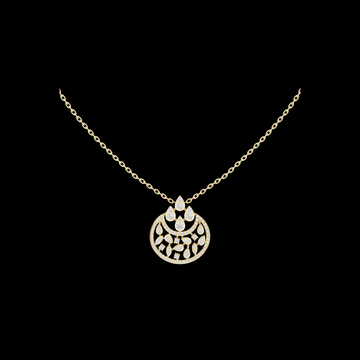 Chandelier Droplet Layering Pendant with Multi Stone Moissanite Diamond