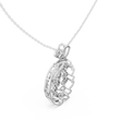 Leaf Motif Nature Inspired Moissanite Diamond Pendant Necklace - View 9