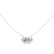 Marquise Cut Moissanite Diamond Solitaire Pendant - View 2