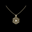 Floral Halo Setting Round Moissanite Diamond Pendant