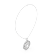 Inspirational Earth Motif Statement Charm Featuring Round Lab Grown Diamond - View 12