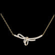 Bow Style Pave Lab Grown Diamond Knot Necklace