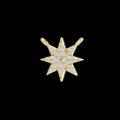 Symmetrical Coronet Layering Pendant with Round Moissanite Diamond