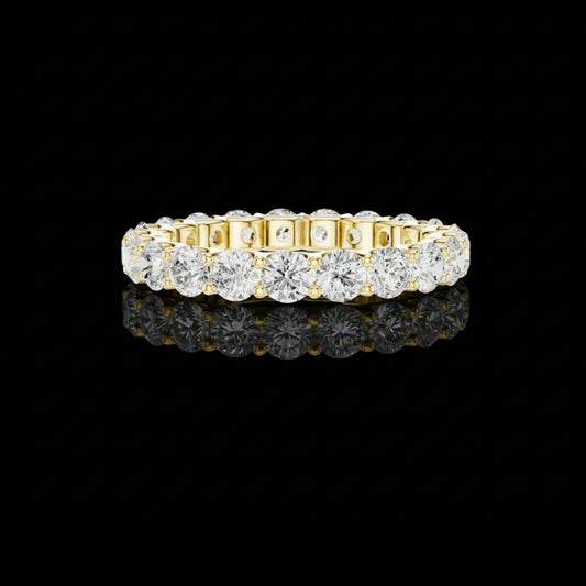 Round Brilliant Cut Lab Diamond Full Eternity Band Ring