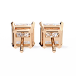 Discover the Beauty of Lab Created Princess Diamond Earrings For Everyday - View 6
