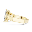 Marquise Cut Lab Grown Diamond Men's Open Gap Solitaire Ring - View 8