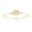 Double Cable Chain Round Lab Diamond Open Circle Station Bracelet - View 8