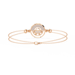 Double Cable Chain Round Lab Diamond Open Circle Station Bracelet - View 9