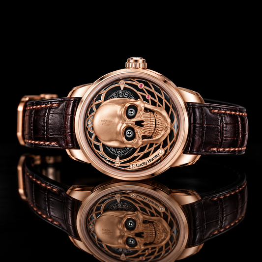 Craftsmanship Series Rose Gold Skull Limited Edition Automatic Watch