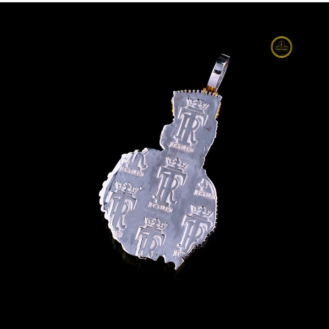 Elegant 925 Silver Lab Diamond Pendant Handcrafted by Ivevar - View 4
