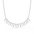 Geometric Moissanite Diamond Fringe Statement Necklace - View 10