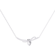 Bow Style Pave Moissanite Diamond Knot Necklace - View 10