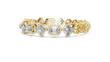 Emerald And Asscher Cut Halo Lab Diamond Tennis Bracelet - View 4