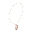 Floral Drop Pendant with Round Moissanite Diamond - View 11