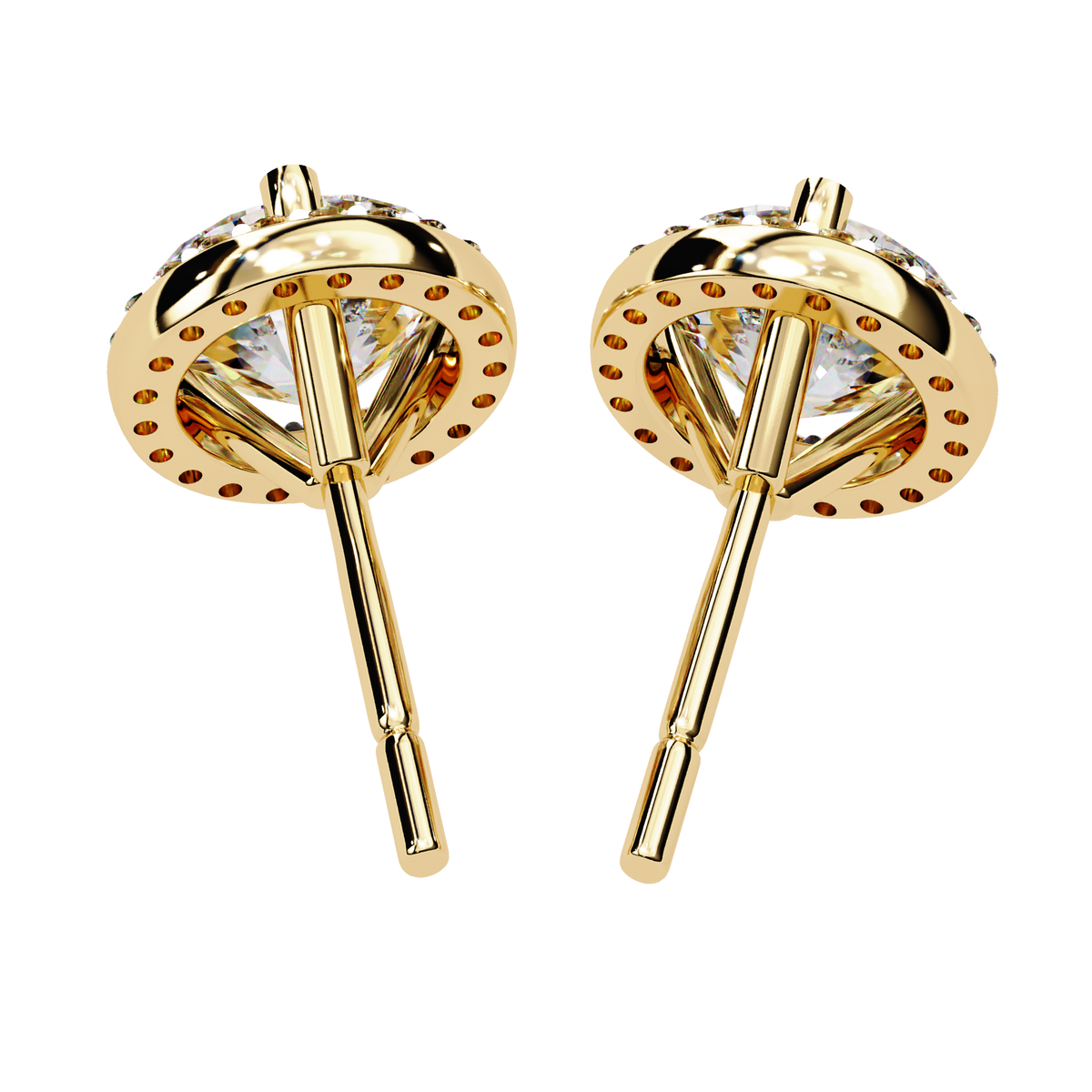 Elite Collection Of Jewels The Finest Lab Grown Round Cut Diamond Earring - View 2