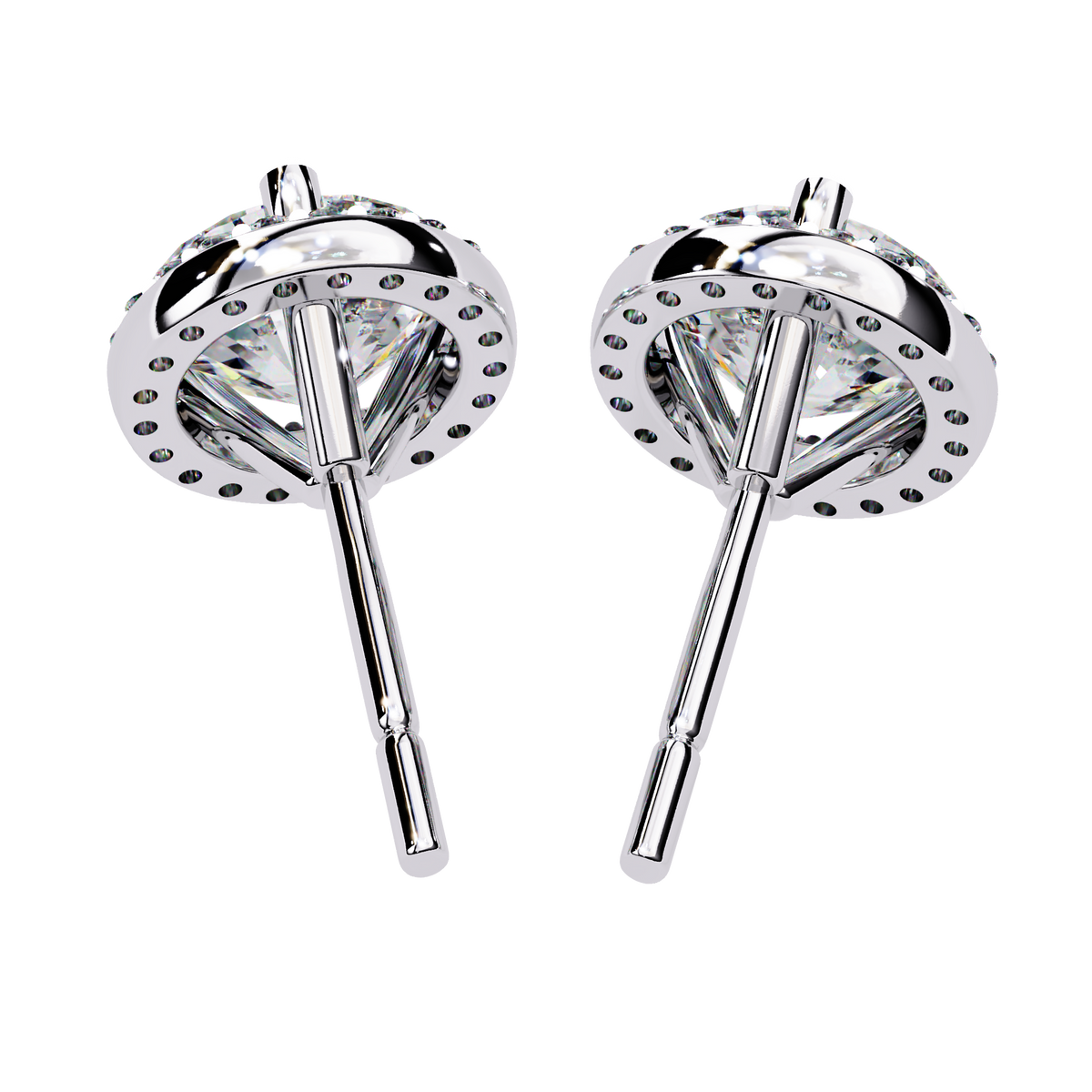 Elite Collection Of Jewels The Finest Lab Grown Round Cut Diamond Earring - View 4