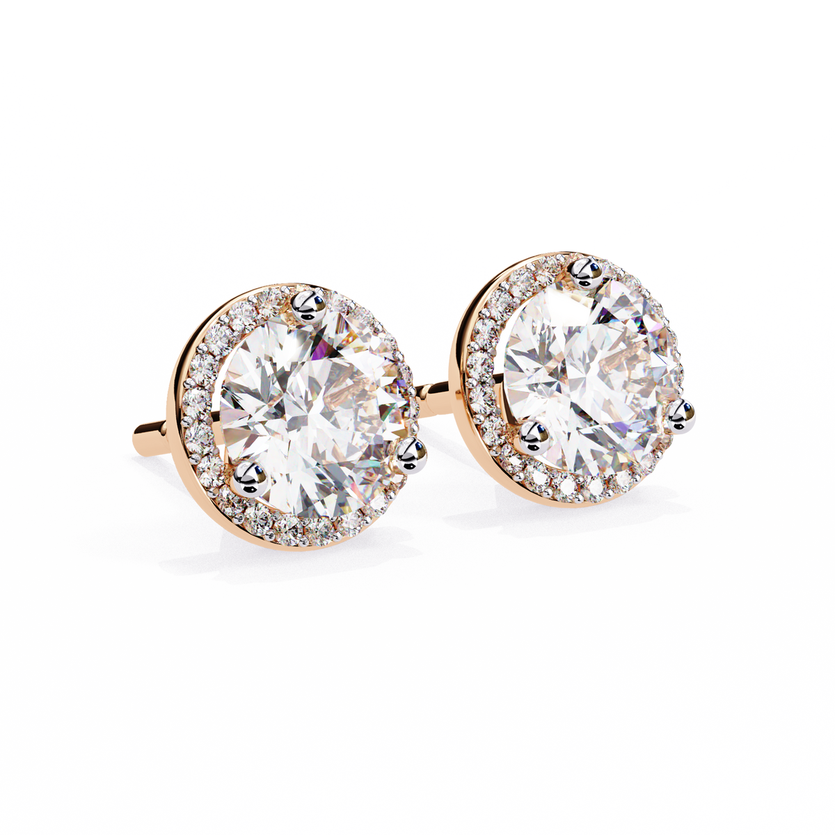 Elite Collection Of Jewels The Finest Lab Grown Round Cut Diamond Earring - View 5