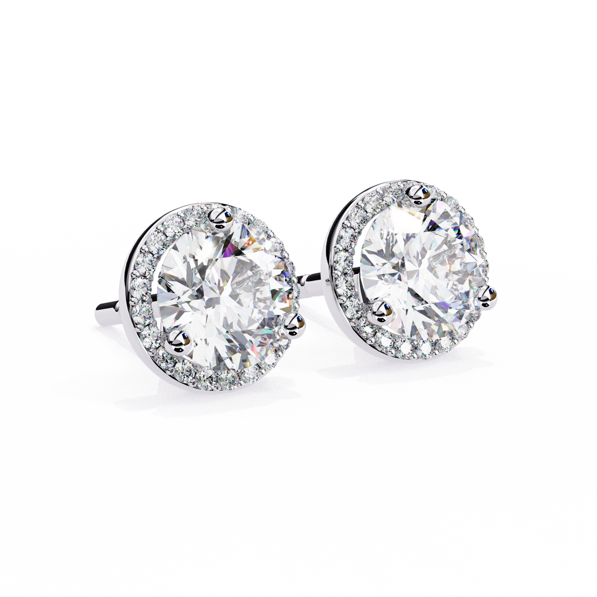 Elite Collection Of Jewels The Finest Lab Grown Round Cut Diamond Earring - View 7