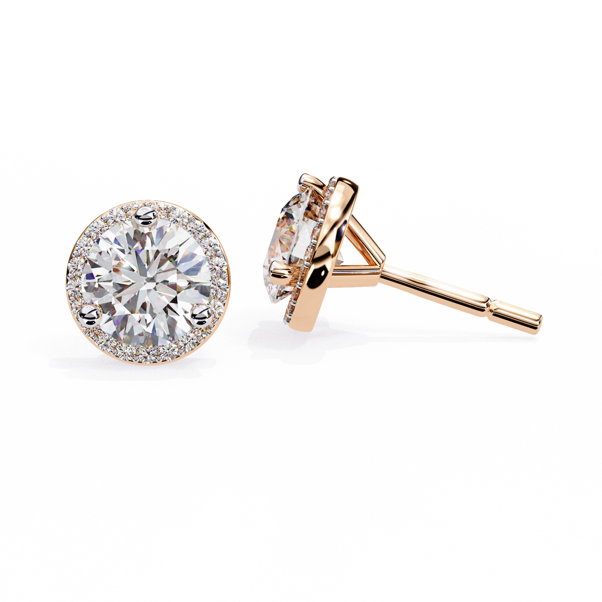 Elite Collection Of Jewels The Finest Lab Grown Round Cut Diamond Earring - View 8