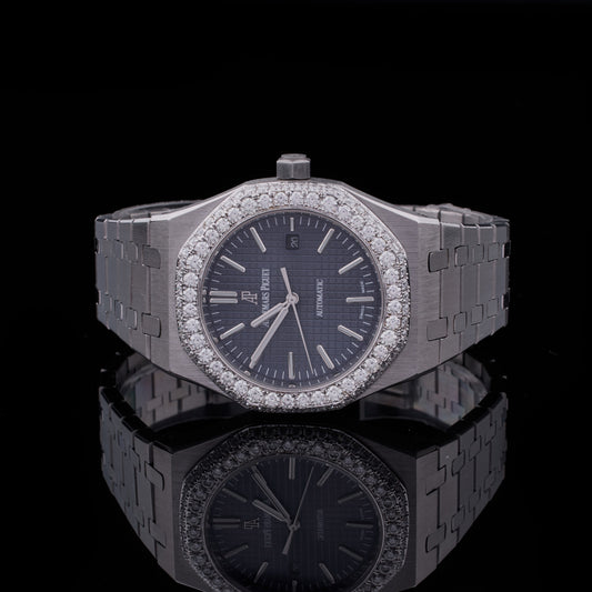 Elite Moissanite Diamond Watch Collection Royal Ice And Midnight Blue Edition - View 2