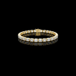 Emerald Cut Moissanite Diamond Octagonal Link Tennis Bracelet