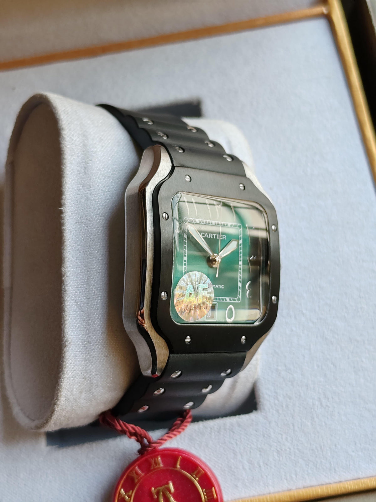 Emerald Prestige Diamond Collection Moissanite Diamond Luxury Timepiece Duo - View 10