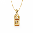 Emerald Cut Solitaire Pendant with Center Lab Grown Diamond - View 8