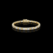 Emerald Cut Lab Diamond Contemporary Tennis Bracelet