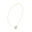 Emerald Cut Halo Pendant with Round Lab Grown Diamonds - View 10