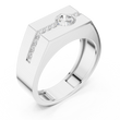 Round Cut Lab Grown Diamond Men's Bezel Center Octagon Signet Ring - View 6