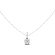 Cushion Cut Lab Grown Diamond Solitaire Pendant - View 3