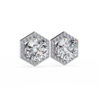 Ethical Luxury Best Lab Grown Round Cut Diamond Earring for Conscious Girl - View 4