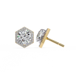 Ethical Luxury Best Lab Grown Round Cut Diamond Earring for Conscious Girl - View 7