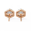 Ethical Luxury Best Lab Grown Round Cut Diamond Earring for Conscious Girl - View 9